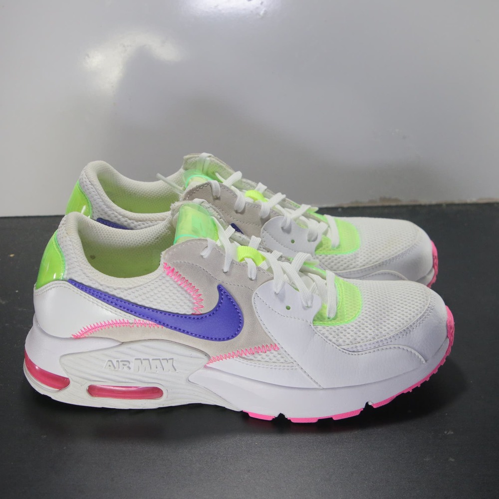 Nike Air Max Excee Sz 9 Womens 006504 White Blue Pink Running Athletic Sneakers